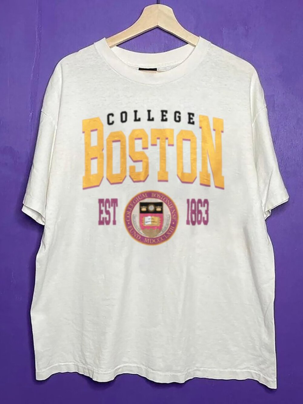 Vintage Style Boston College Unisex Shirt, Boston University Unisex Shirt Tee